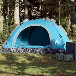 vidaXL Camping Tent 2 People Blue Quick Rest