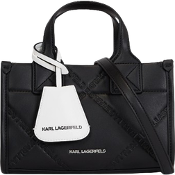 Karl Lagerfeld K/skuare Embossed Small Tote Bag - Black