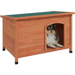 Pawhut Dog Kennel w/ Removable Floor Openable Roof
