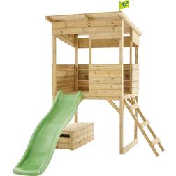 TP Toys Treetops Wooden Tower Playhouse with Toy Box & Slide