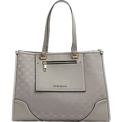 River Island Jacquard Monogram Shopper Bag - Grey