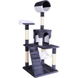 Lionto Cat Scratcher Cat Tree Activity Centre Scratching Post 133cm