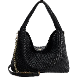 Dune London Deliberate Woven Shoulder Bag - Black