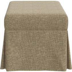 Birch Lane Wyatt Zuma Natural Textured Linen Storage Bench 38x18"