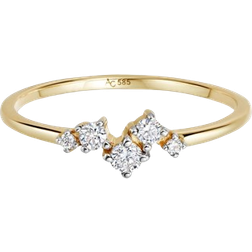 Astley Clarke Cluster Promise Ring - Gold/Diamonds