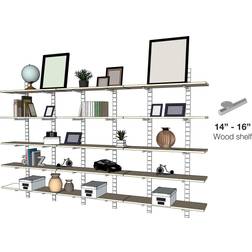 High 5 Tier Silver Frost Shelving System