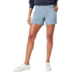 Spanx Stretch Twill Shorts - Mountain Blue