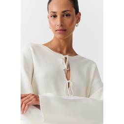 Gina Tricot Knitted tie cardigan