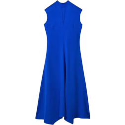 Reiss Libby Fitted Asymmetric Midi Dress - Cobalt Blue