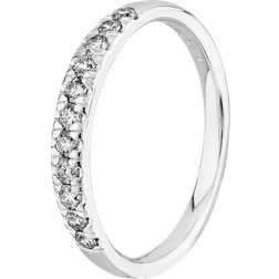 T.H.Baker Half Eternity Ring - White Gold/Diamonds