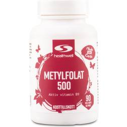 Healthwell Metylfolat 500, kaps 90 st