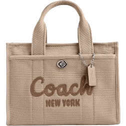 Coach Cargo Tote Bag 26 - Silver/Dark Natural