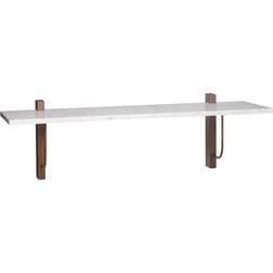 Audo Copenhagen Corbel Dark Oak/Marble Væghylde 100cm