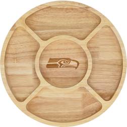 The Memory Company Seattle Seahawks Wood Chip & Dip Serving Tray 12"