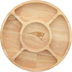 The Memory Company New England Patriots Wood Chip & Dip Serving Tray 12"