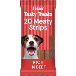 Tesco Meaty Strips Rich In Beef Dog Treats 200G 0.2kg