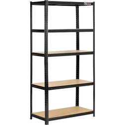 Rhino Racking 2 Bays Black Shelving System 90x180cm