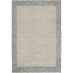 Dunelm Pebble Wool Border Beige, Blue 120x170cm