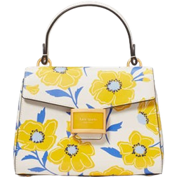 Kate Spade Sunshine Floral Textured Leather Small Bag - Cream Multi