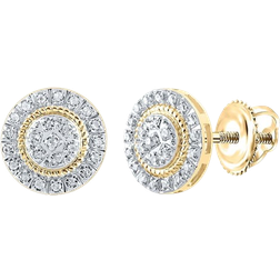 Diamond Deal Cluster Earrings - Gold/Diamonds