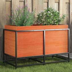 vidaXL Wax Brown Pine Planter 80 x 40 x 50 cm