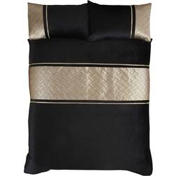 Rapport Capri Duvet Cover Gold, Black (200x200cm)