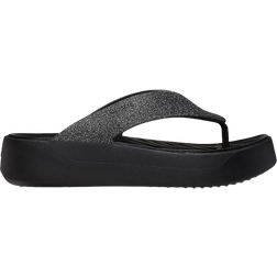 Crocs Getaway Platform Glitter Flip - Black