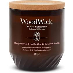 Woodwick Cherry Blossom & Vanilla Renew Medium Scented Candle 450g