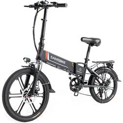 Samebike 20LVXD30-II Folding Electric Bicycle with Removable Battery Black Unisexe