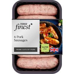 Tesco Tesco Finest 6 Pork Sausages 400G 400g 6pcs