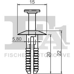FA1 Clip, bumper 10200095