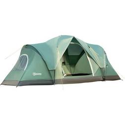 OutSunny 5-6 Man Dome Camping Tent - Green