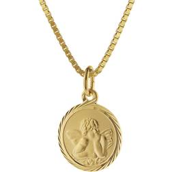 Trendor Guardian Angel Pendant Necklace - Gold