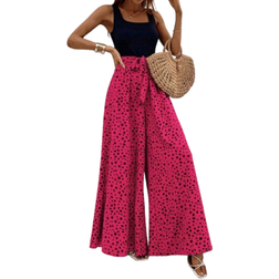Shein VCAY Women's Sleeveless Jumpsuit In Leopard Print