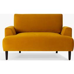 Swyft Loveseat Mustard Velvet Sofa 125cm