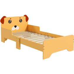 ZONEKIZ Toddler Bed Frame Puppy Theme 29.1x56.3"