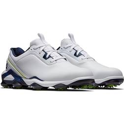 FootJoy Tour Alpha 2.0 Golf Shoes - White/Navy/Lime