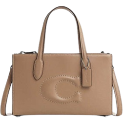 Coach Nina Small Tote Bag - Silver/Taupe