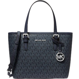 Michael Kors Jet Set Travel Extra Small Logo Top Zip Tote Bag - Navy