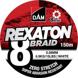 DAM Flätlina 8 Braid 150 m 0,08 mm Vit