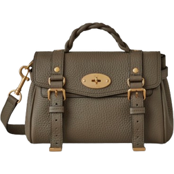 Mulberry Mini Alexa - Linen Green Heavy Grain