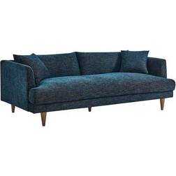 modway Zoya Navy Sofa 84.5" 3 Seater
