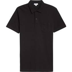 Sunspel Riviera Polo Shirt - Black