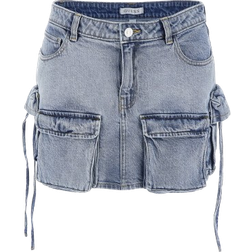 Guess Cargo Denim Mini Skirt - Blue