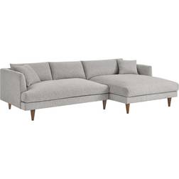 Zoya Right-Facing Light Gray Sofa 110" 2 Seater