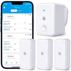 GoveeLife WiFi Room Thermometer Hygrometer 3Pack, Wireless Smart Humidity Sensor