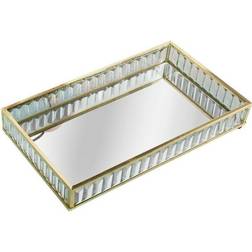 Lesser & Pavey Crystal Jewelled Display Tray Gold Decorative Item