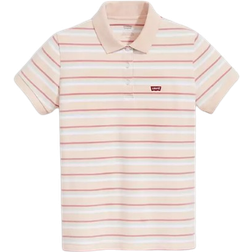 Levi's Plo Shirt - Supermarket Stripe Pale Peach/Beige