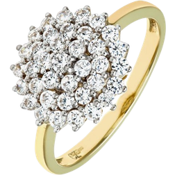 T.H.Baker Cluster Ring - Gold/Crystal