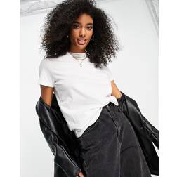 ASOS DESIGN Ultimativ T-shirt med rund hals hvid bomuldsblanding